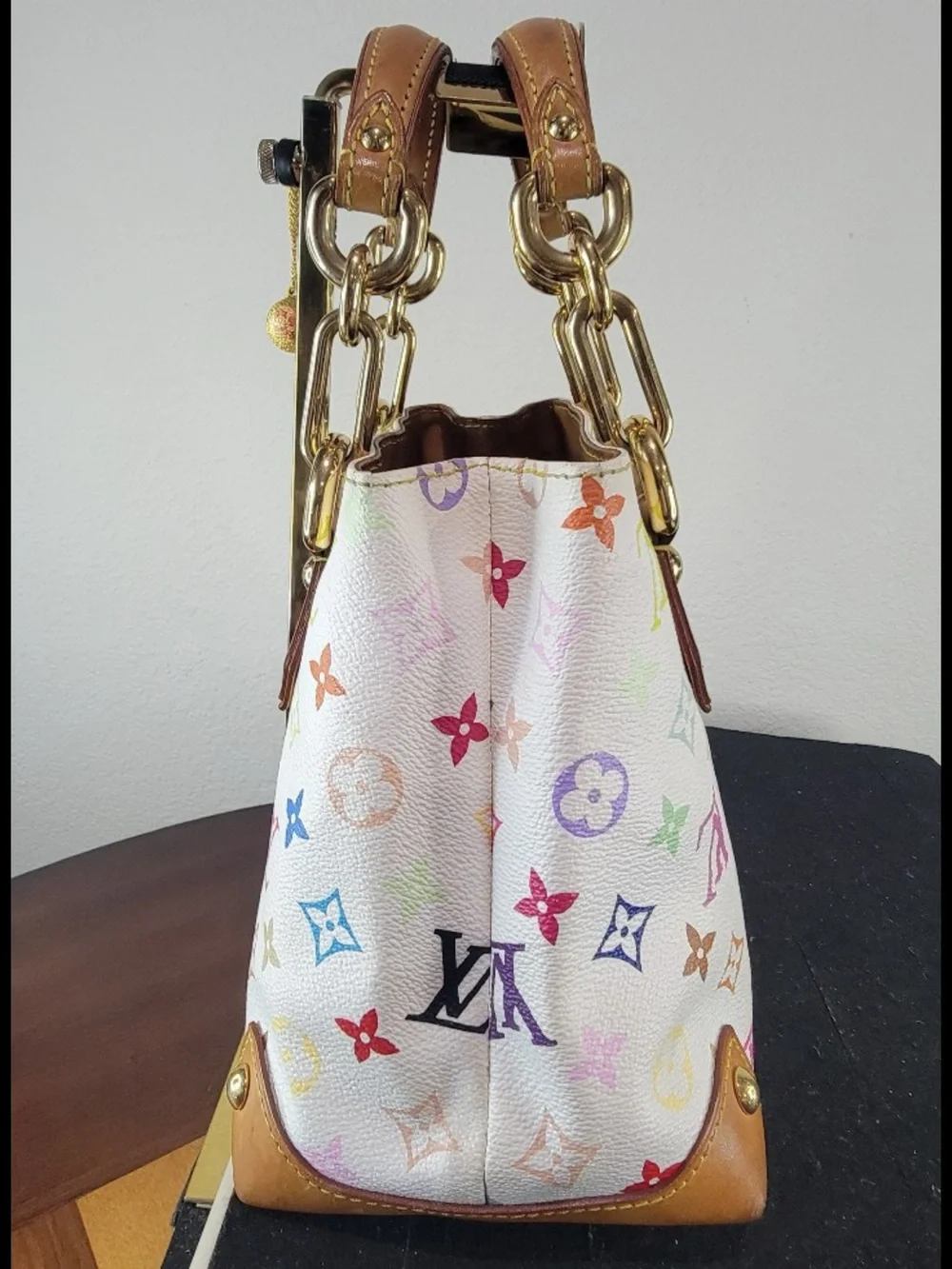 •LOUIS VUITTON• Vintage Monogram Takashi Murakami Multicolore Audra